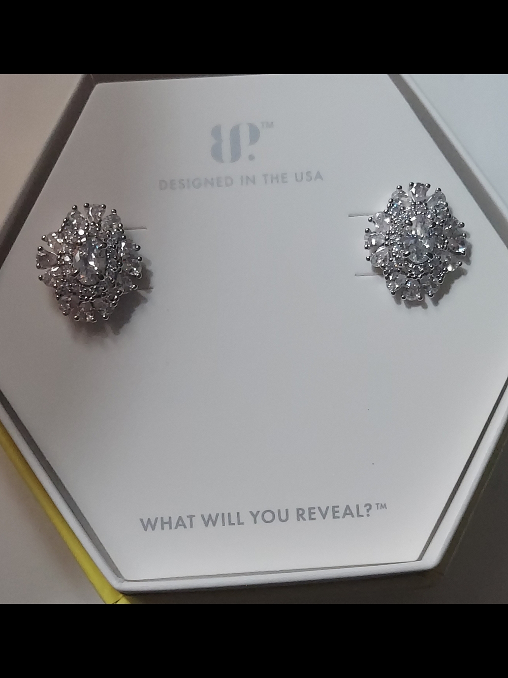 Bomb Party "Starlight's Kisses" cubic zirconia starburst stud earrings.